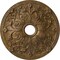Ekena Millwork Jamie Ceiling Medallion (Fits Canopies up to 3 7/8"), 23 5/8"OD x 3 7/8"ID x 2 1/8"P, Rubbed Bronze CM23JARZS - alternate 1